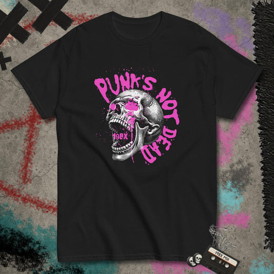 Punk’s Not Dead Neon Pink Standard Tee