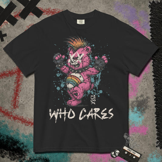 Who Cares Bear Heavy Tee